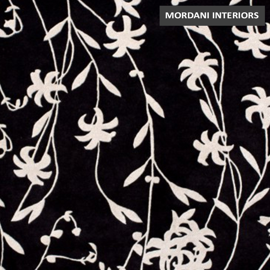  001-A Fantasy White Floral Carpet Rugs